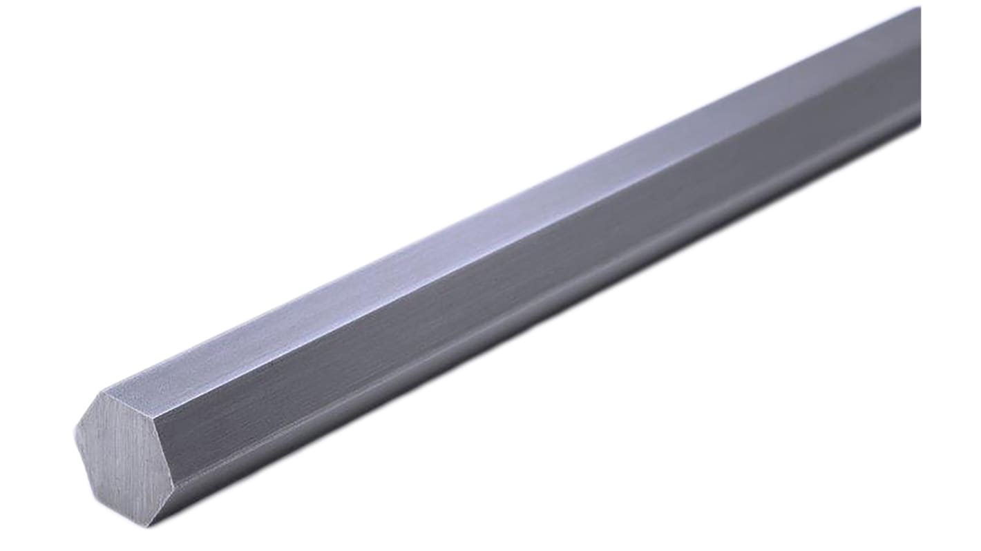 RS PRO Mild Steel Hexagonal Bar, 16mm W, 1m L