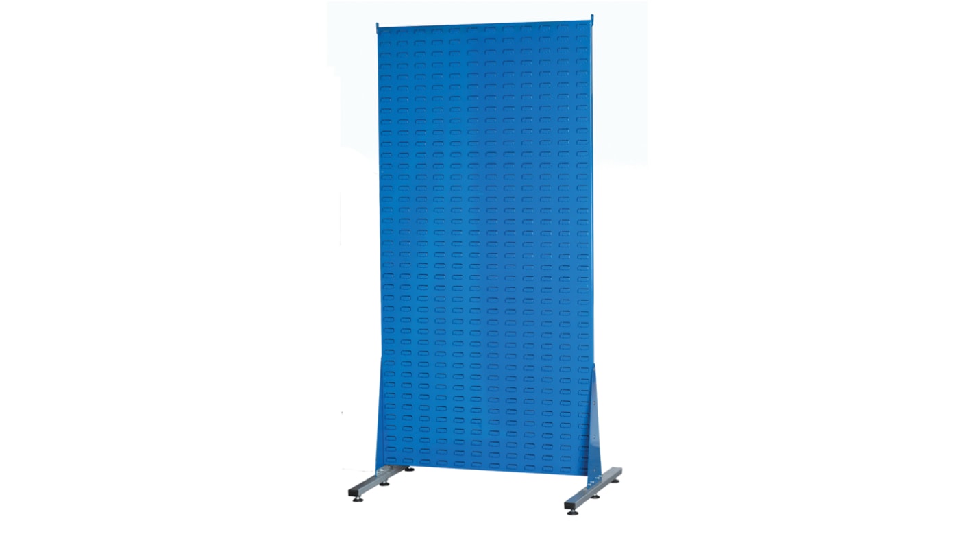 RS PRO Aufbewahrungseinheit mit geschlitzten Platten  Tragbar Blau Polypropylen, 2000mm x 1000mm x 750mm