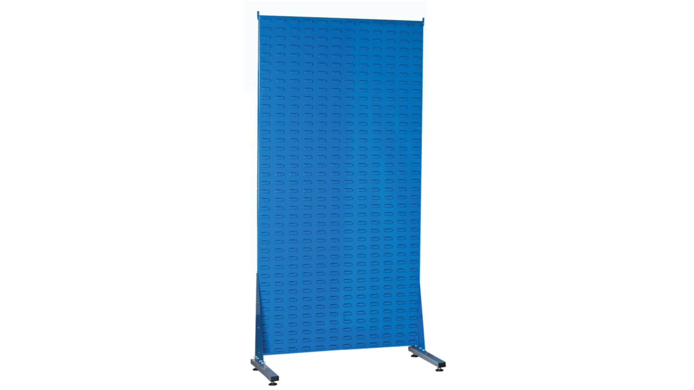 RS PRO Aufbewahrungseinheit mit geschlitzten Platten  Tragbar Blau Polypropylen, 2000mm x 1000mm x 500mm