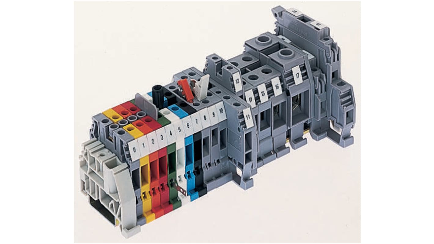 Entrelec SNA Reihenklemmenblock Einfach Weiß, 4mm², 1 kV ac / 32A