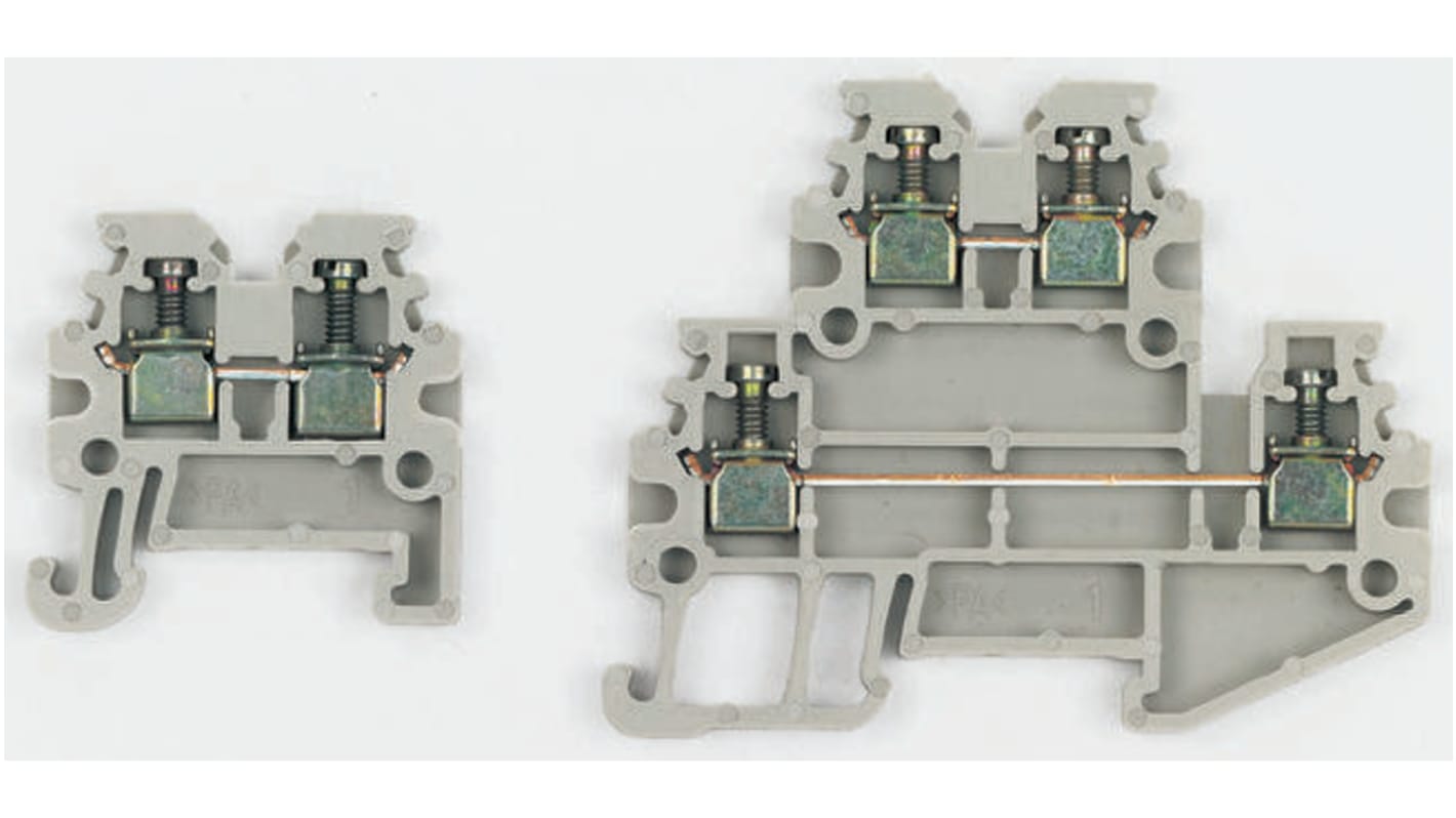 Tira de jumpers Weidmuller serie ZQV, para usar con Bloques terminal de carril DIN