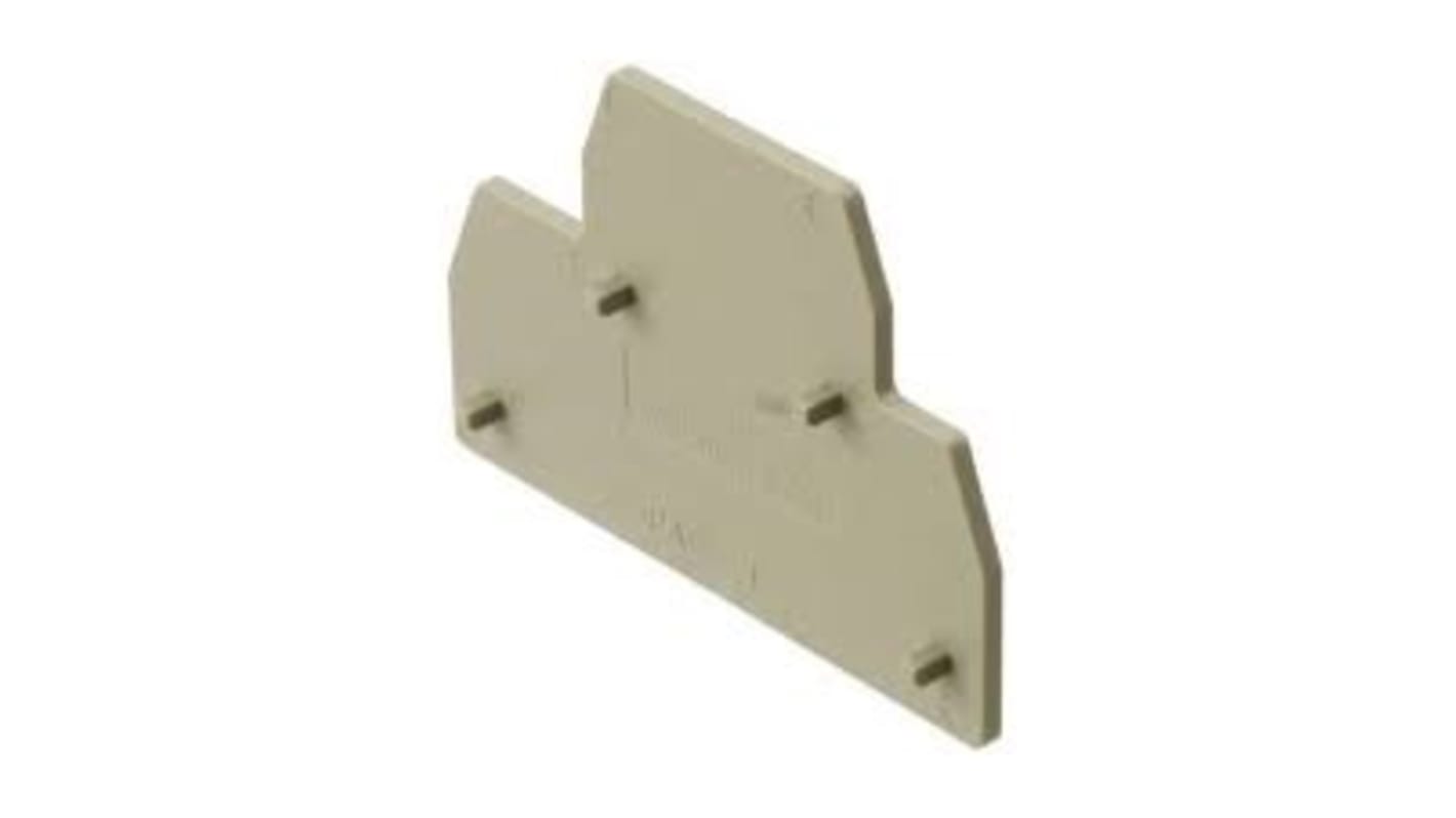 1754200000 Weidmuller W Series End Cover for Use with DIN Rail