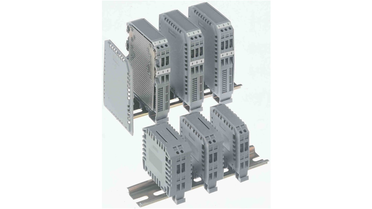 Entrelec 11 000 Series End Cover for Use with DIN Rail Terminal Blocks