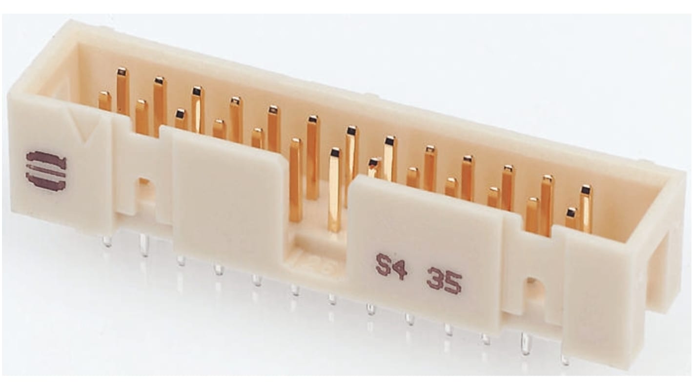 HARTING SEK 19 Series Right Angle Through Hole PCB Header, 50 Contact(s), 2.54mm Pitch, 2 Row(s), Shrouded