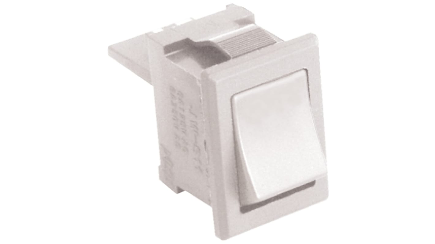 NKK Switches Tafelmontage Wippschalter, 1-poliger Ein/Ausschalter Ein-Neutral-Aus, 10 A 12.9mm x 19.2mm