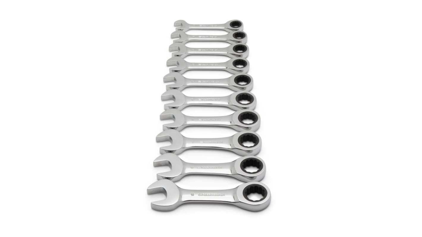 Set di chiavi a cricchetto GearWrench, 10 pezzi