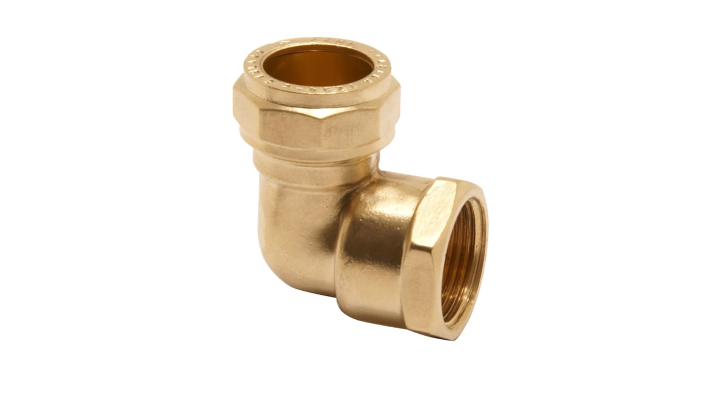 Pegler Yorkshire Brass Compression Fitting, Elbow Coupler