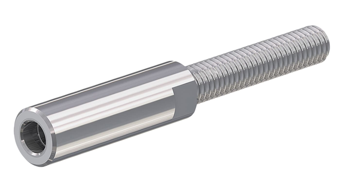 Staubli 3mm Silver Terminal Post, 55A, M4 Thread