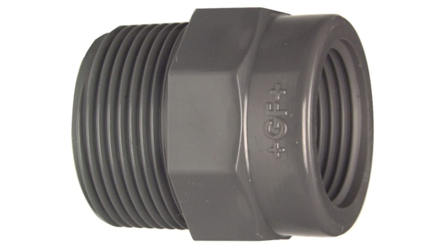 Georg Fischer Straight Reducer PVC Pipe Fitting, 1/2in