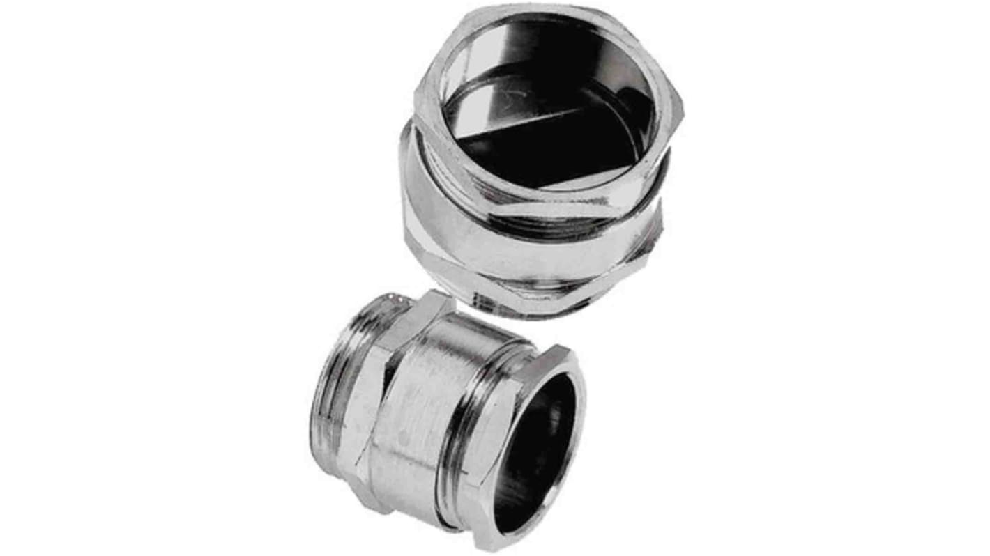 Lapp SKINTOP Series Nickel Plated Brass Cable Gland Kit, M40 Thread, 19mm Min, 28mm Max, IP68