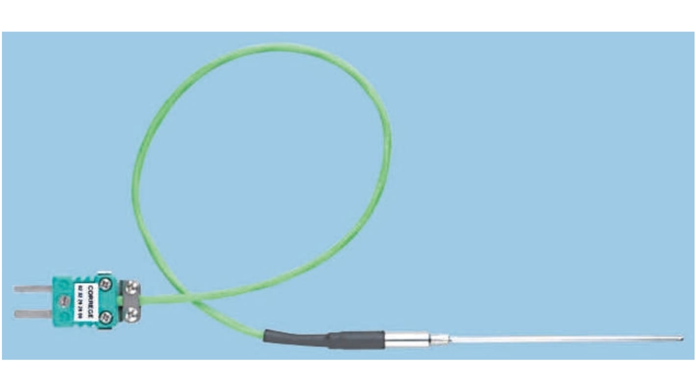 RS PRO Edelstahl Thermoelement Typ K, Ø 3mm x 130mm → +700°C