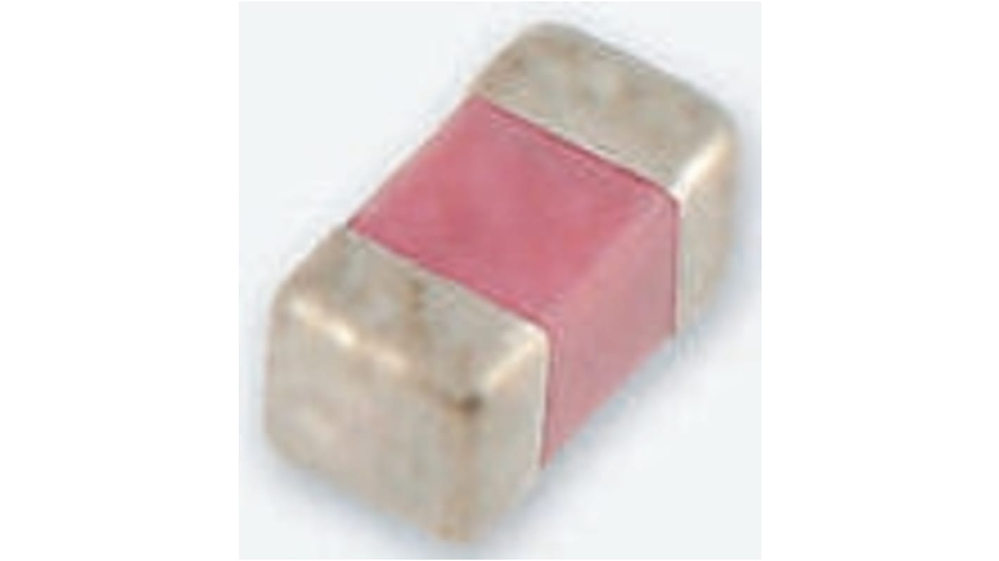 Yageo 10pF Multilayer Ceramic Capacitor MLCC, 50V dc V, ±5% , SMD