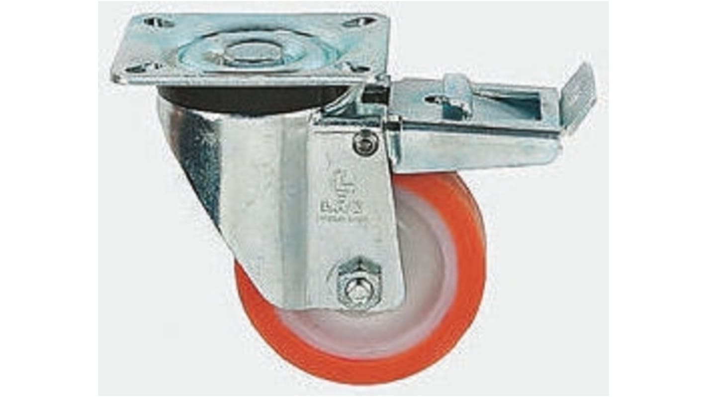 LAG Braked Swivel Castor Wheel, 600kg Capacity, 200mm Wheel