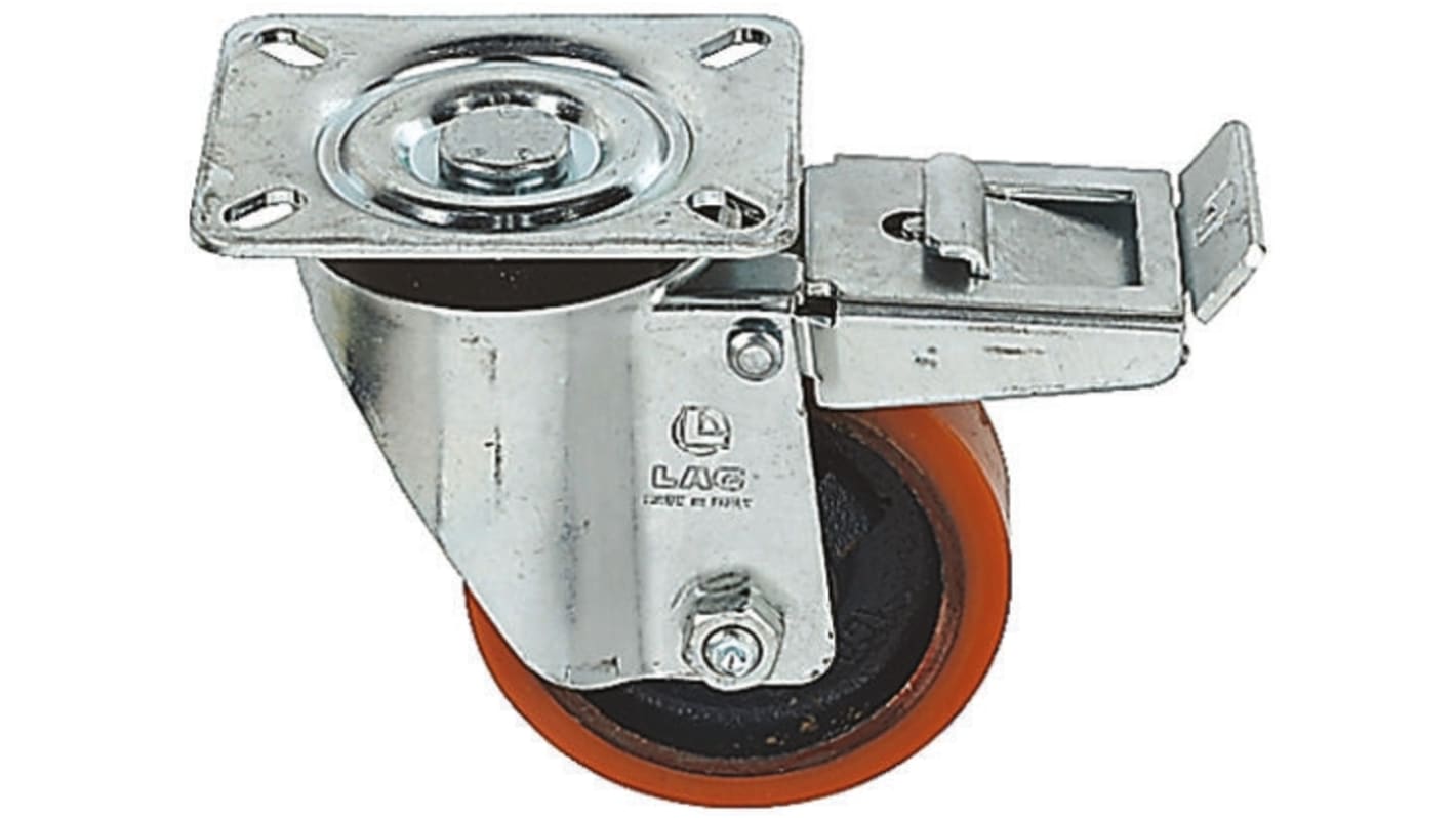 LAG Braked Swivel Castor Wheel, 300kg Capacity, 125mm Wheel