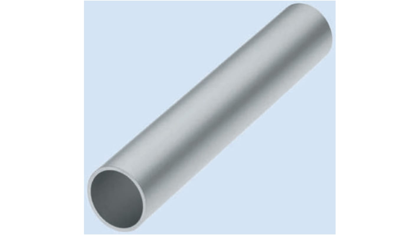 Rose+Krieger Silver Steel Round Tube, 2000mm Length, Dia. 48mm, Series GT 48