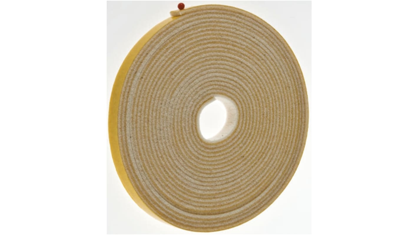 RS PRO White Double Sided Foam Tape, 12mm x 6m, 2.4mm Thick RS