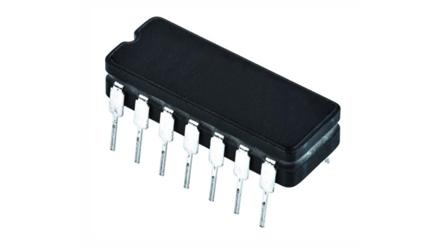 LM139J Texas Instruments, Quad Comparator, Open Collector O/P, 1.3μs 3 → 28 V 14-Pin CDIP