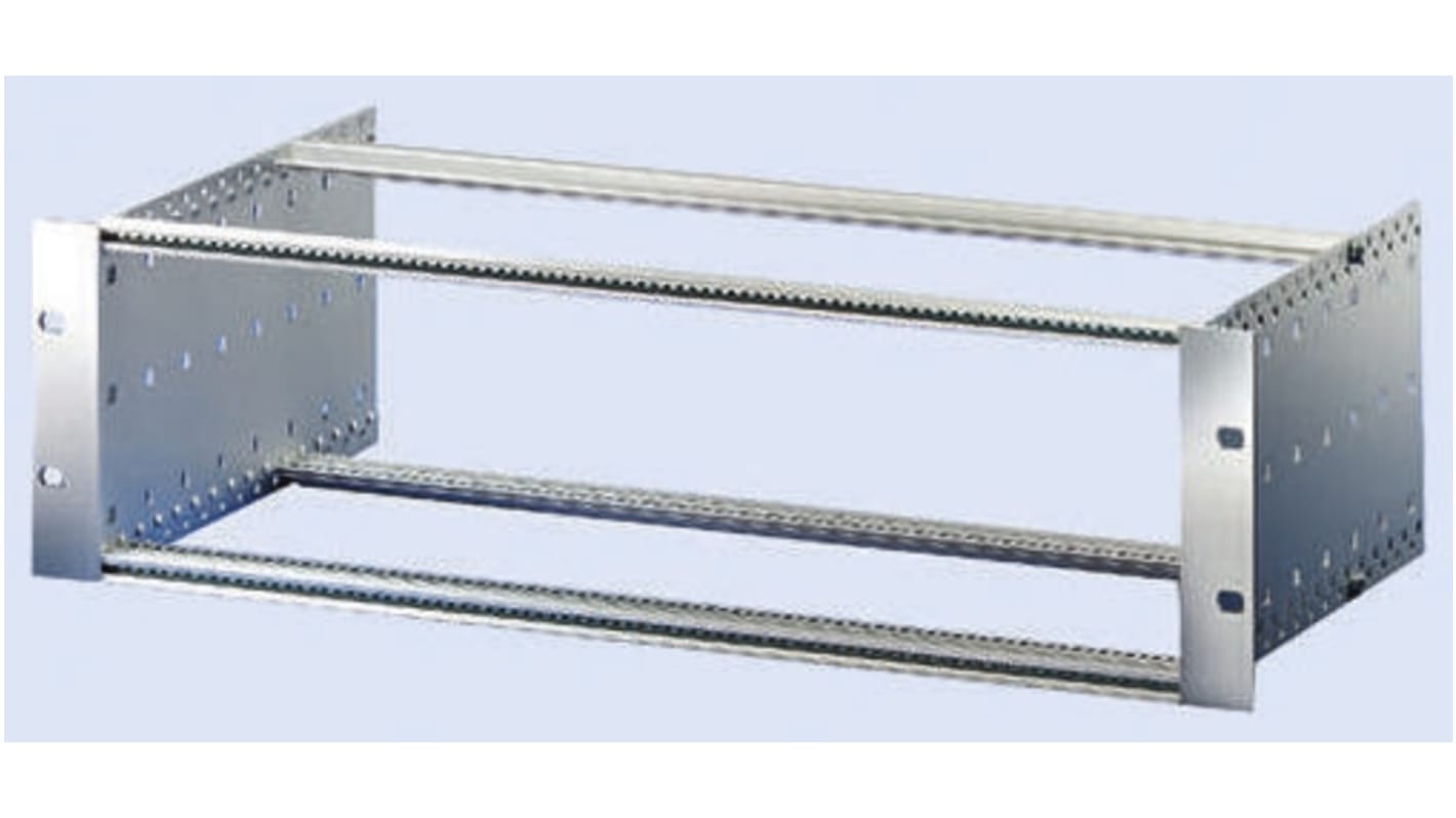 nVent SCHROFF EuropacPRO Series 3U Aluminium, Stainless Steel Rack Mount Chassis, 84HP, 235mm Depth