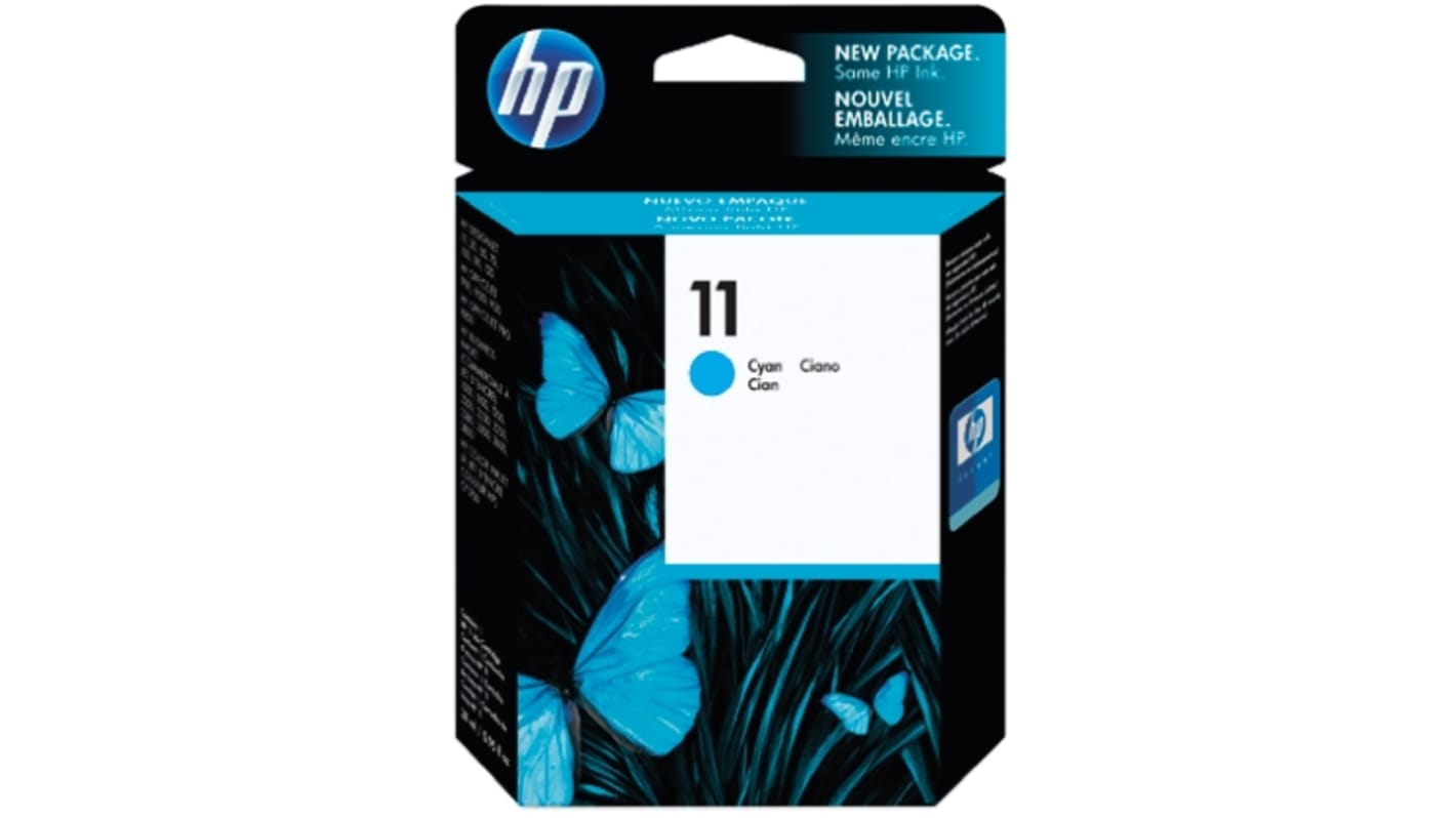 HP 11 Druckerpatrone für Hewlett Packard Patrone Cyan 1 Stk./Pack Seitenertrag 2350