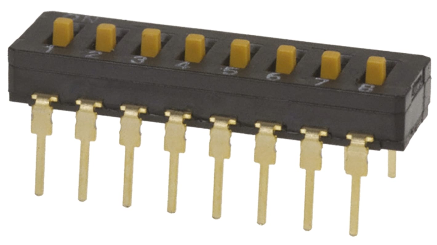 Omron 8 Way Through Hole DIP Switch 8P