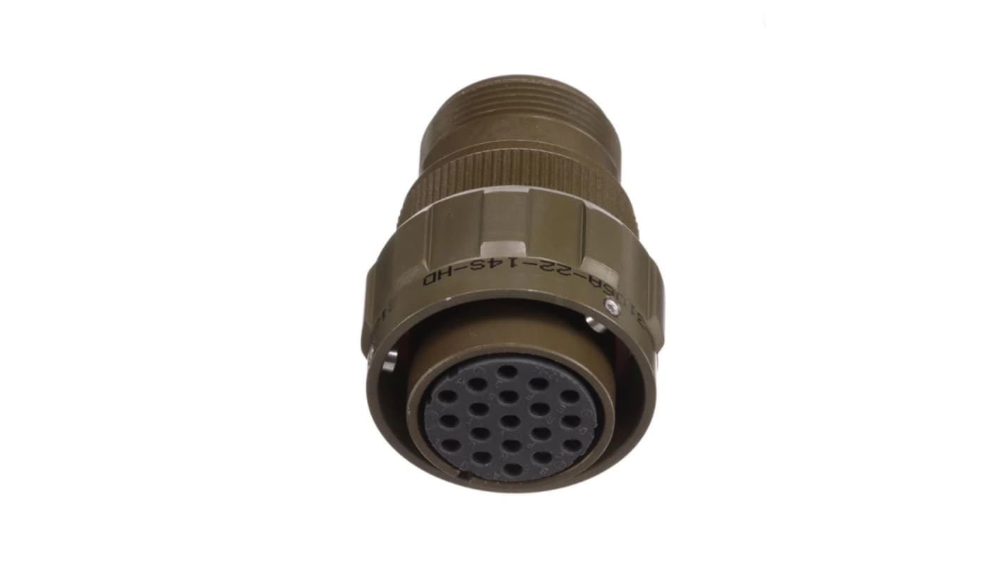 Amphenol, 97B 19 Way Cable Mount MIL Spec Circular Connector Plug, Socket Contacts,Shell Size 22, Bayonet Coupling,