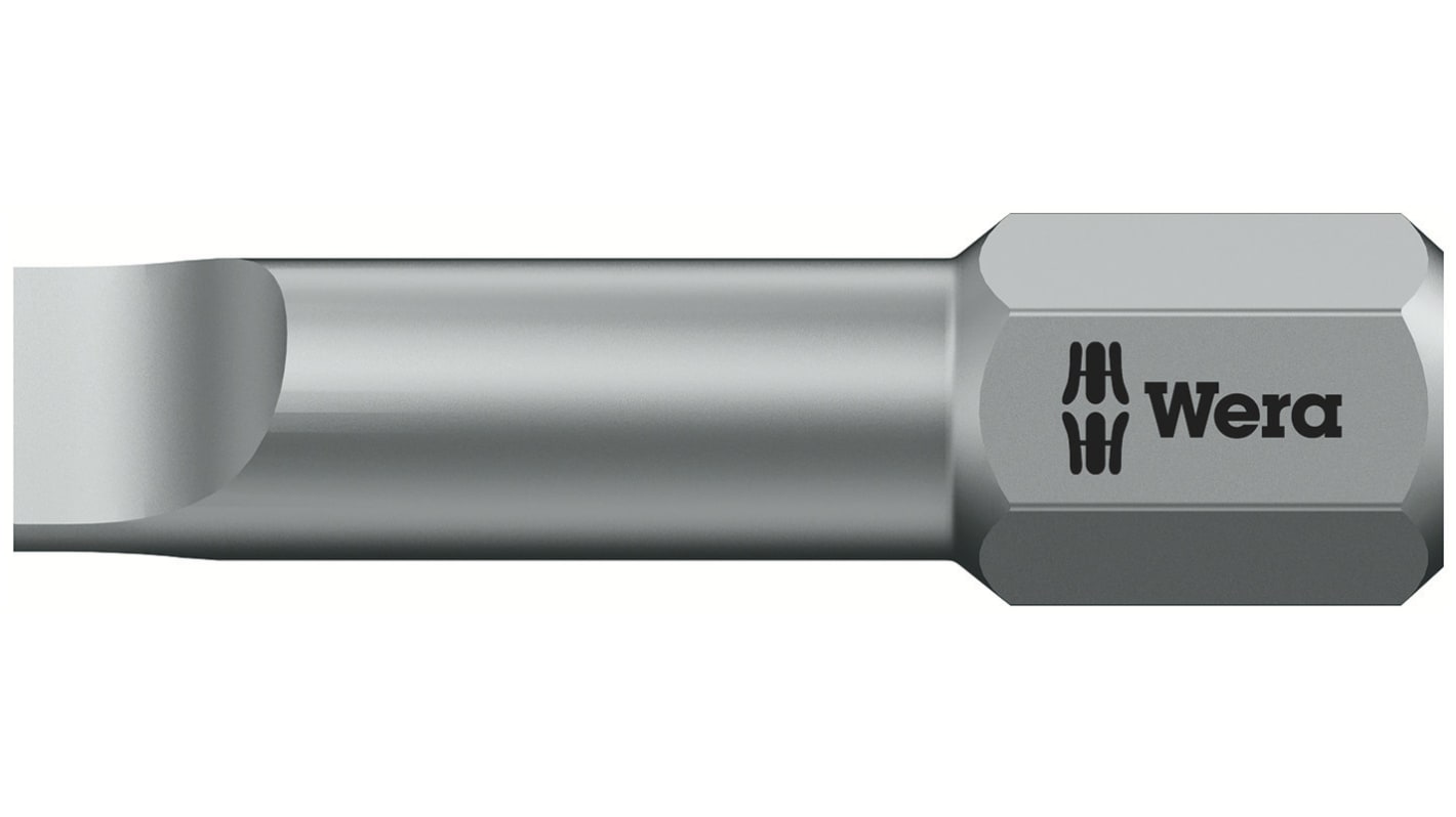 Wera Slotted Screwdriver Bit, SL5.5 Tip