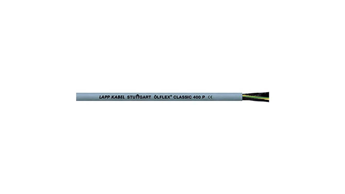 Lapp ÖLFLEX CLASSIC 400 P Control Cable, 3 Cores, 1 mm², YY, Unscreened, 50m, Grey PUR Sheath, 17 AWG