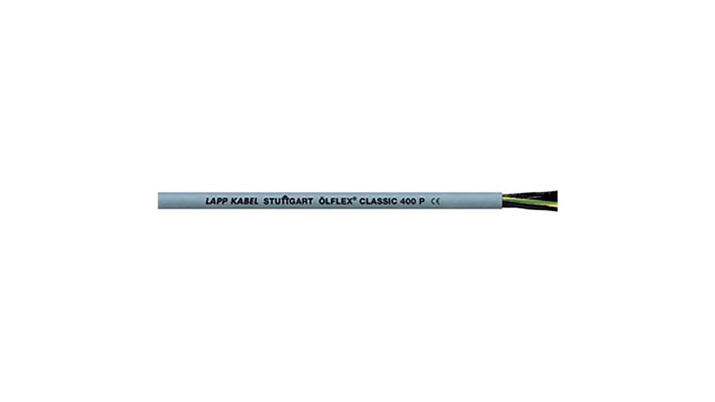 Lapp ÖLFLEX CLASSIC 400 P Control Cable, 4 Cores, 1.5 mm², YY, Unscreened, 50m, Grey PUR Sheath, 15 AWG