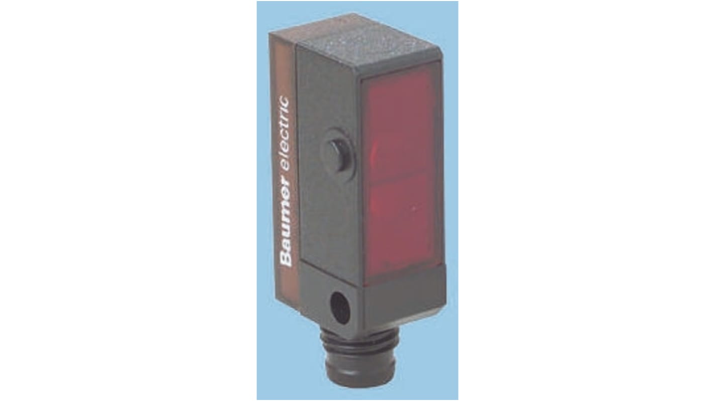 Baumer Diffuse Photoelectric Sensor 5 → 200 mm Detection Range PNP Block Style IP67