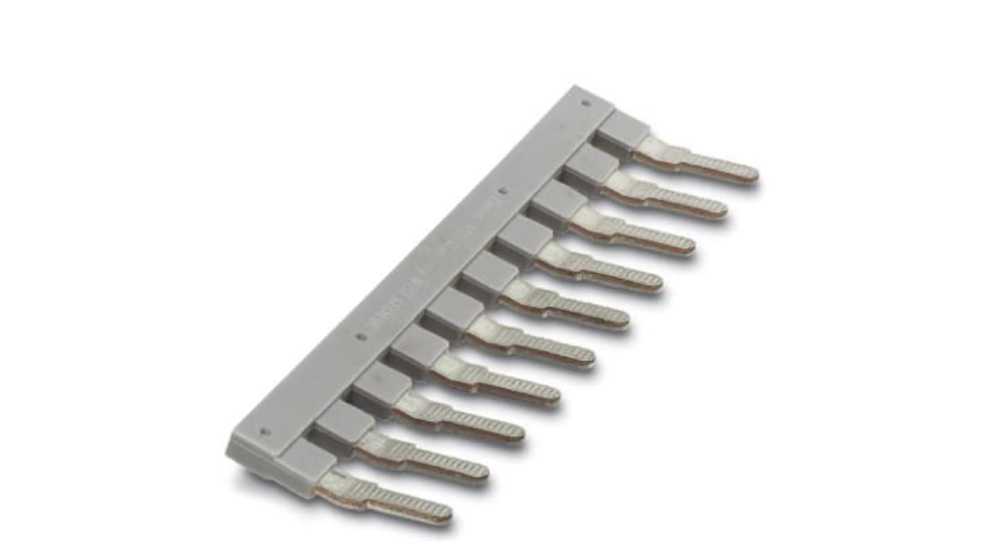 Phoenix Contact EB 10-10 Series Jumper Bar for Use with DIN Rail Terminal Blocks