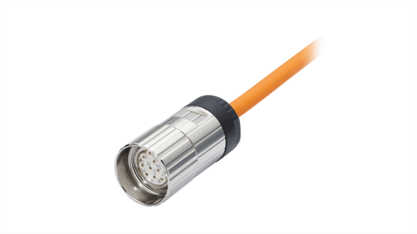 Kübler Female 12 way M23 to Unterminated Sensor Actuator Cable, 5m