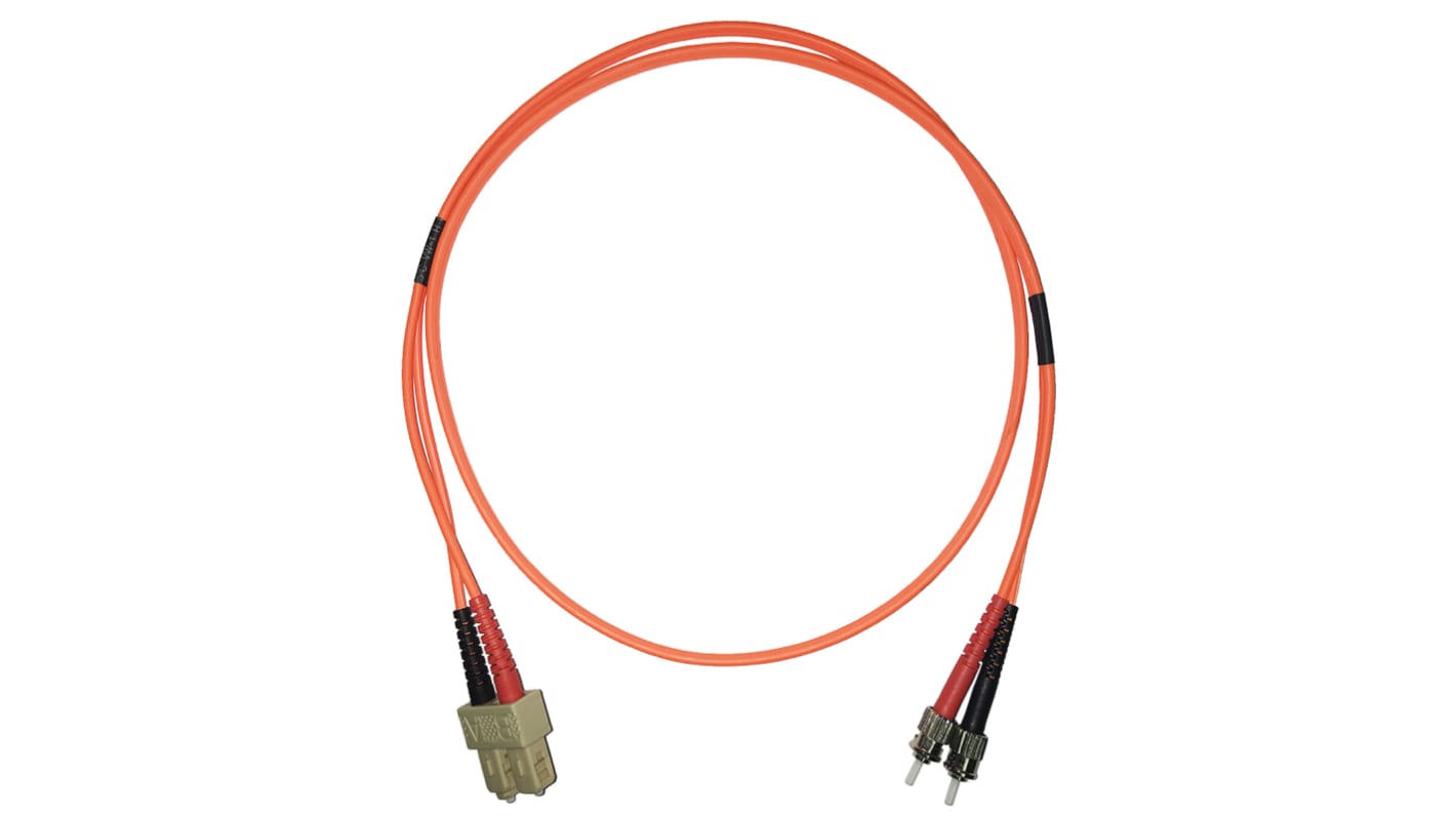 Molex LWL-Kabel 2m Multi Mode Orange ST ST 62.5/125μm 91