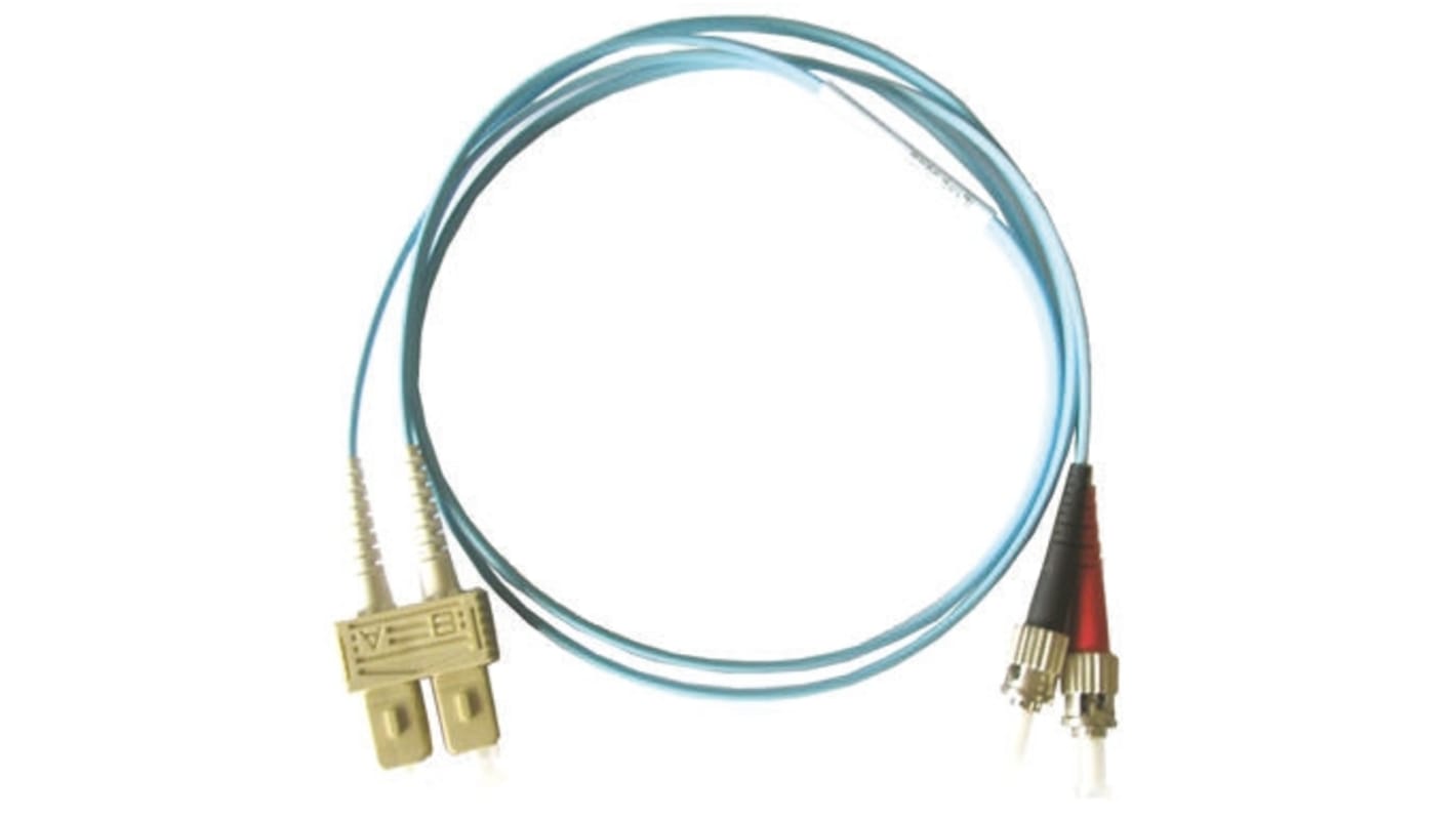 Cable de fibra óptica Molex Premise Networks OM3 serie 91, con A: ST, con B: SC, long. 5m, funda de , funda libre de