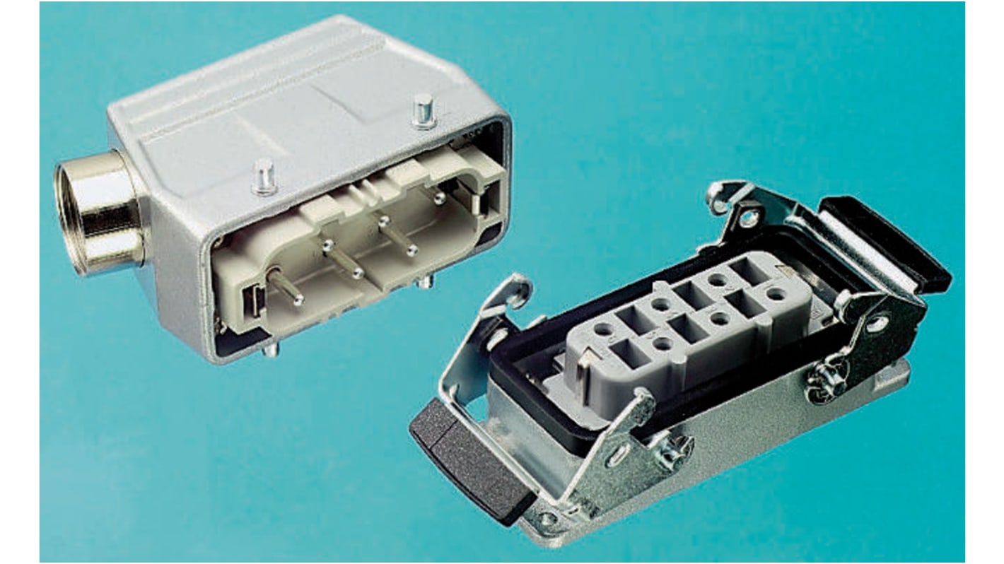 Conector de potencia EPIC H-BE Macho de 12 vías, 440 V, 35A, con rosca PG29