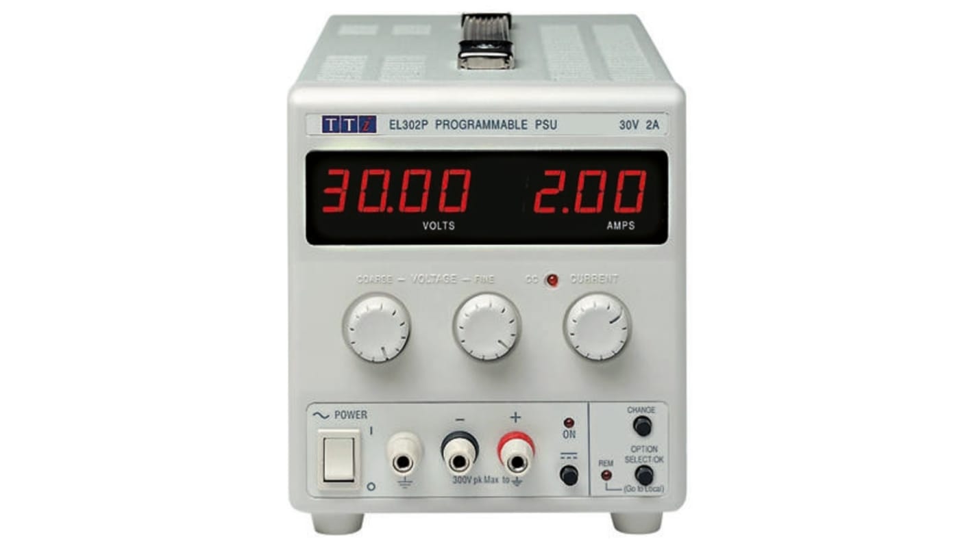 Alimentation de laboratoire, 0 → 30V, 0 → 2A, 1 sortie 60W