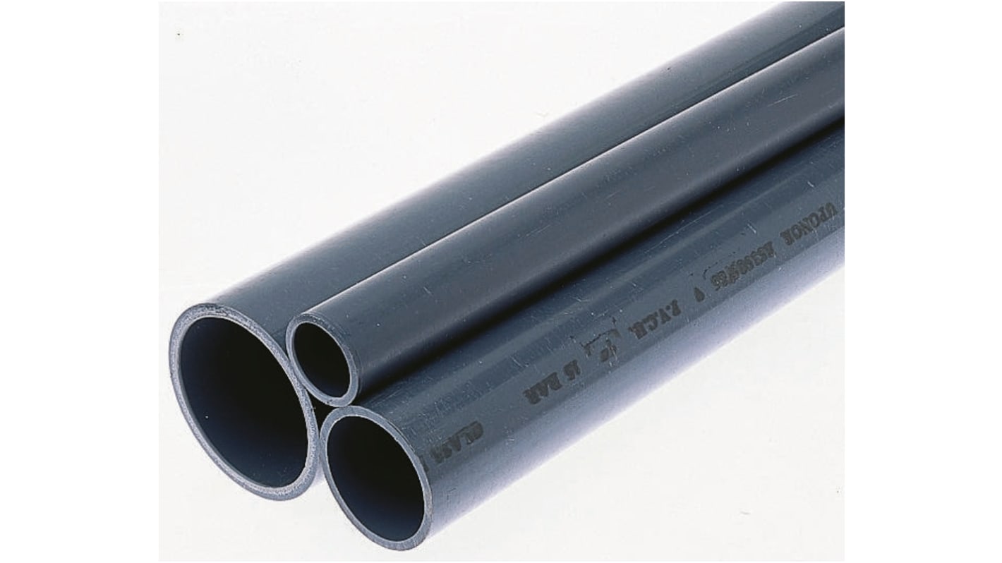 700648274 Fischer PVC Pipe, 2m long x 16mm OD, 1.8mm Wall Thickness RS
