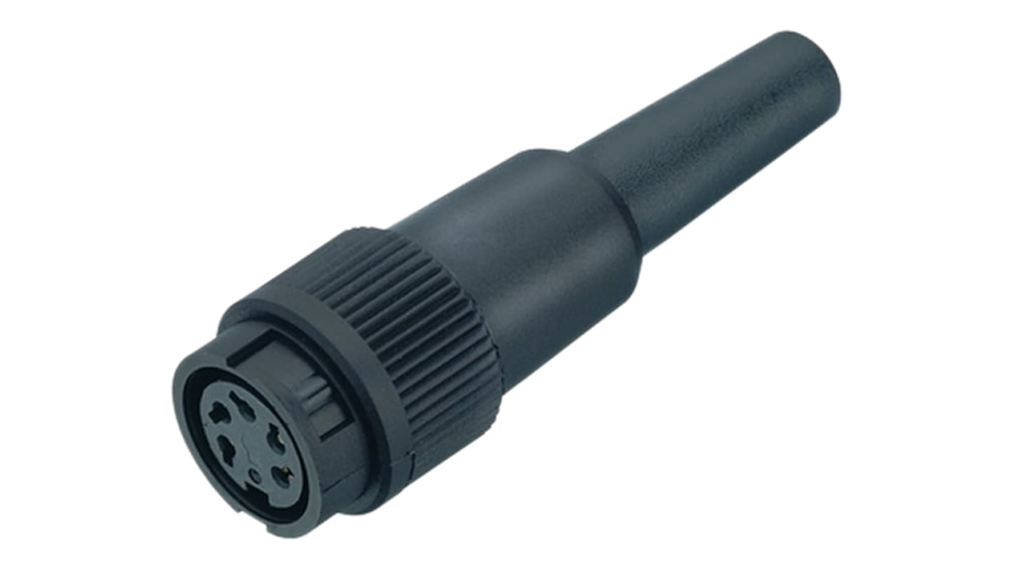 Binder Circular Connector, 6 Contacts, Cable Mount, Miniature Connector, Socket, Male, IP40, 678 Series