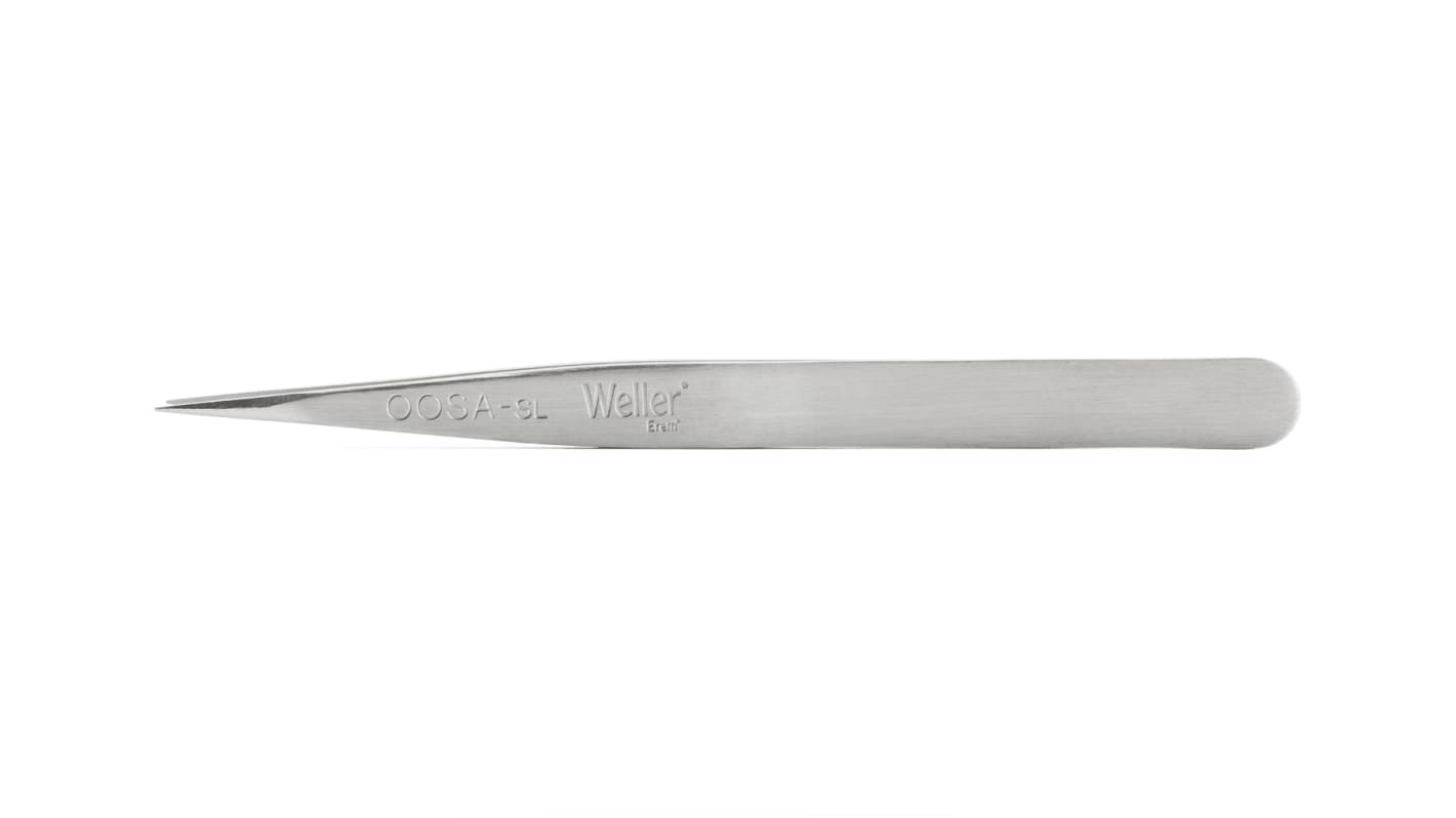 Pinzette Weller Erem in Acciaio inox, 120 mm mm, becco Appuntito, anti-magnetiche