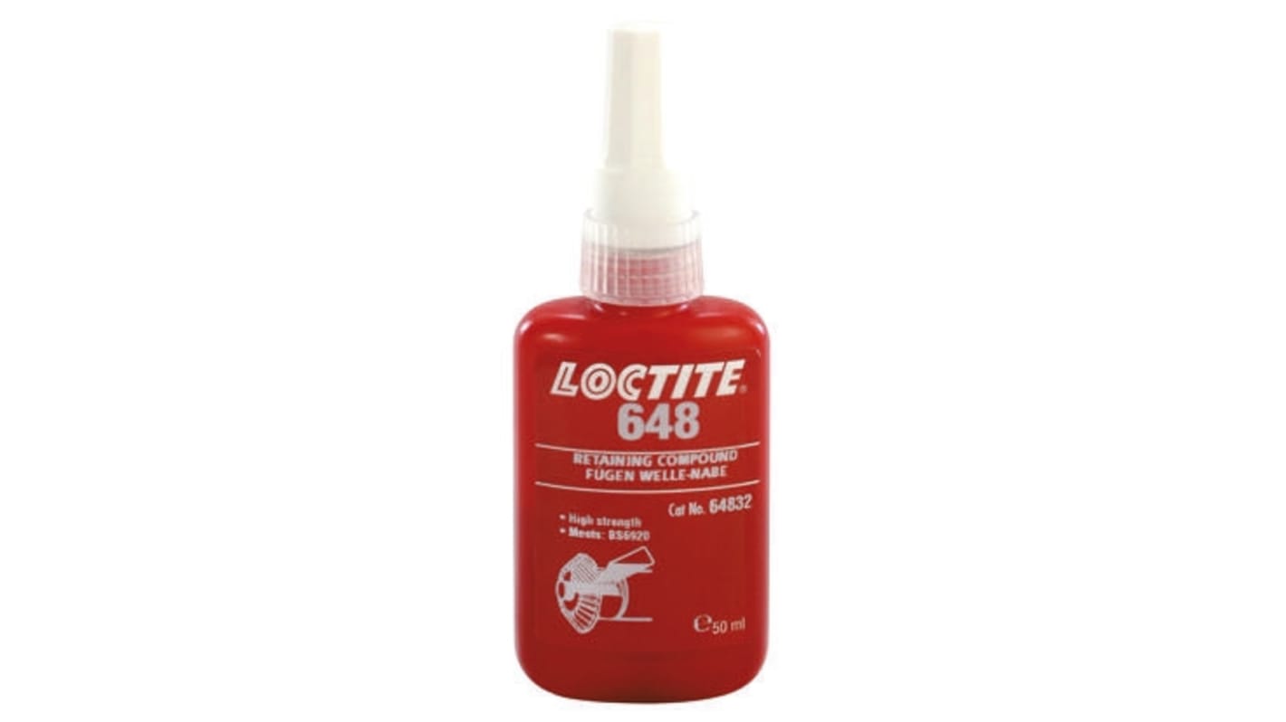 Bloccante Loctite Loctite 648, grado Elevato, 50 ml, -55 → +175 °C