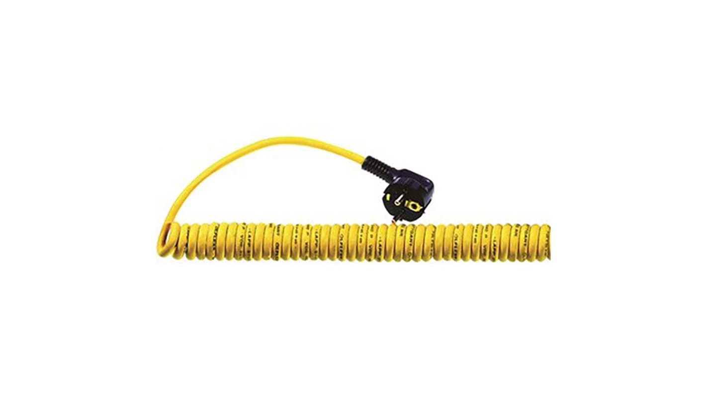 Napájecí kabel 3žilový Polyuretan PUR plášť , Žlutá, vnější průměr: 8.9mm, 750 V