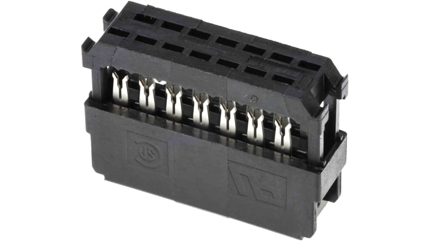 TE Connectivity 30-Way IDC Connector Socket for Cable Mount, 2-Row