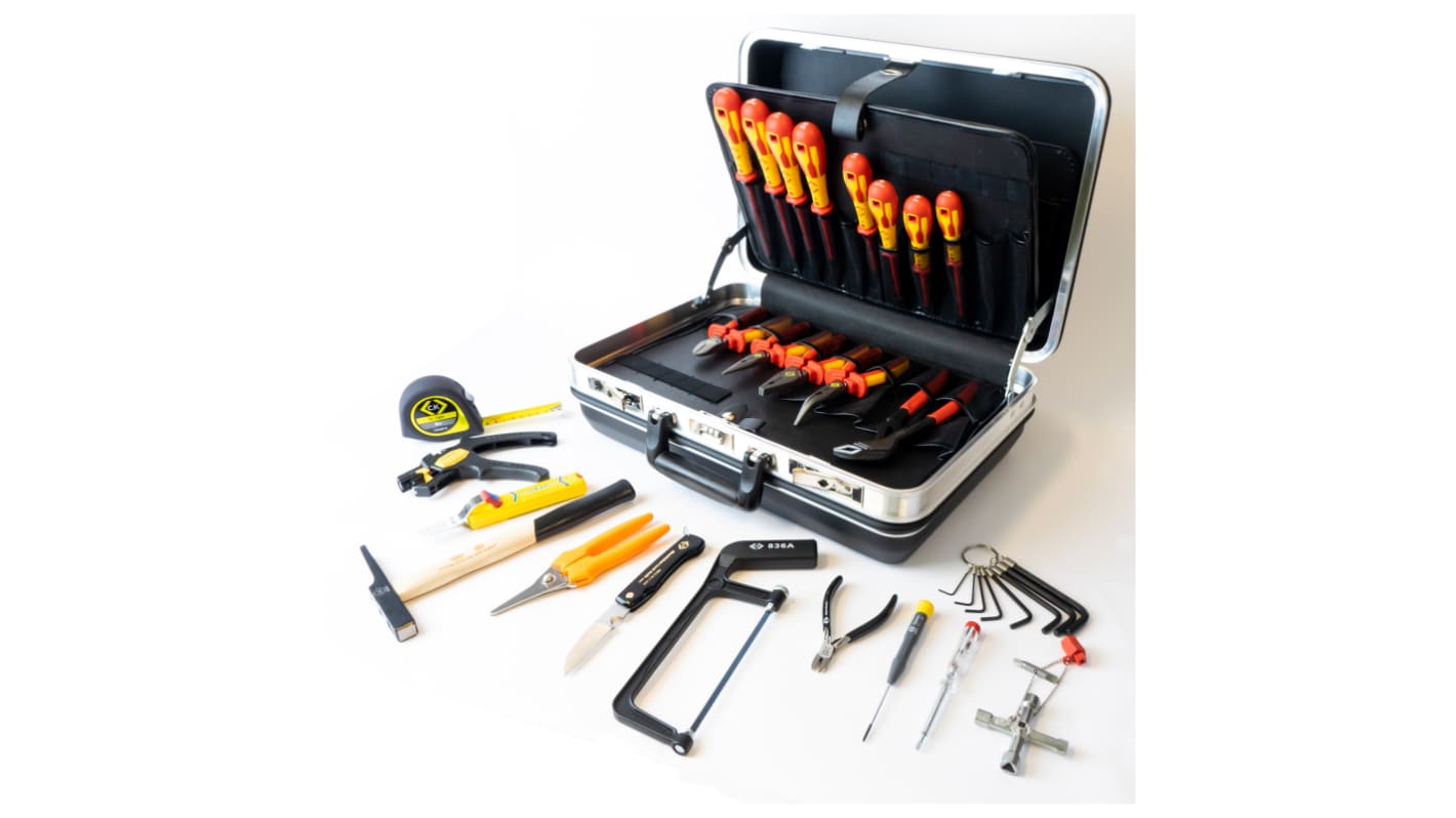 CK 33 Piece Electro-Mechanical Tool Kit with Case, VDE Approved