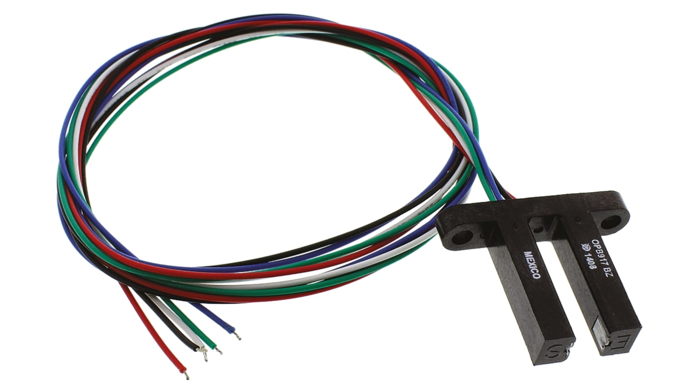 OPB917BZ Optek, Through Hole Slotted Optical Switch, Buffer, Open-Collector with 10K Pull-Up Resistor Output