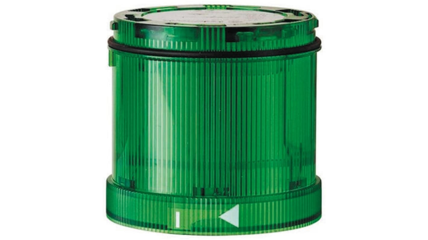 Werma 644 Series Green Steady Effect Beacon Unit for Use with KombiSIGN 70 Stacking Tower System, 230 V ac, LED Bulb,