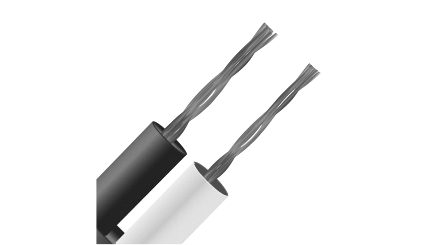 Cable termopar RS PRO para termopares tipo J, temp. máx. +260°C, long. 25m, aislamiento de Politetrafluoroetileno (PTFE)