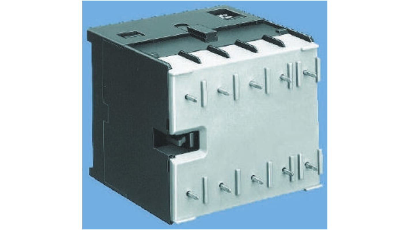 Contattore ABB, serie B, 3 poli, 3 NA, 20 A, 5,5 kW, bobina 24 V c.c.