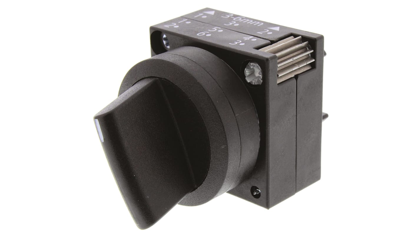 Siemens 3SB3 2 Position Selector Switch Head Standard Handle Black Latching