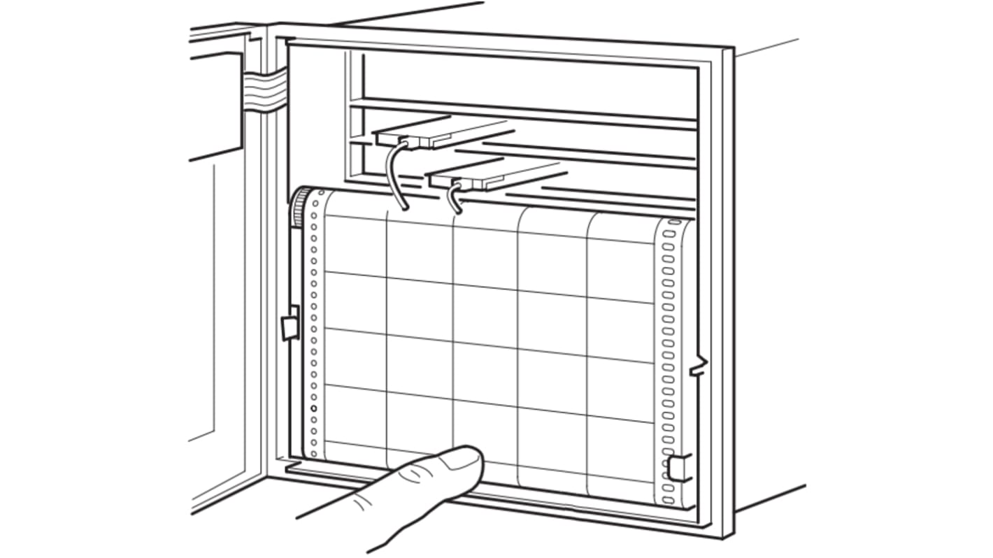 ABB Diagramíró tollak - Piros, CR100 sorozatú toll