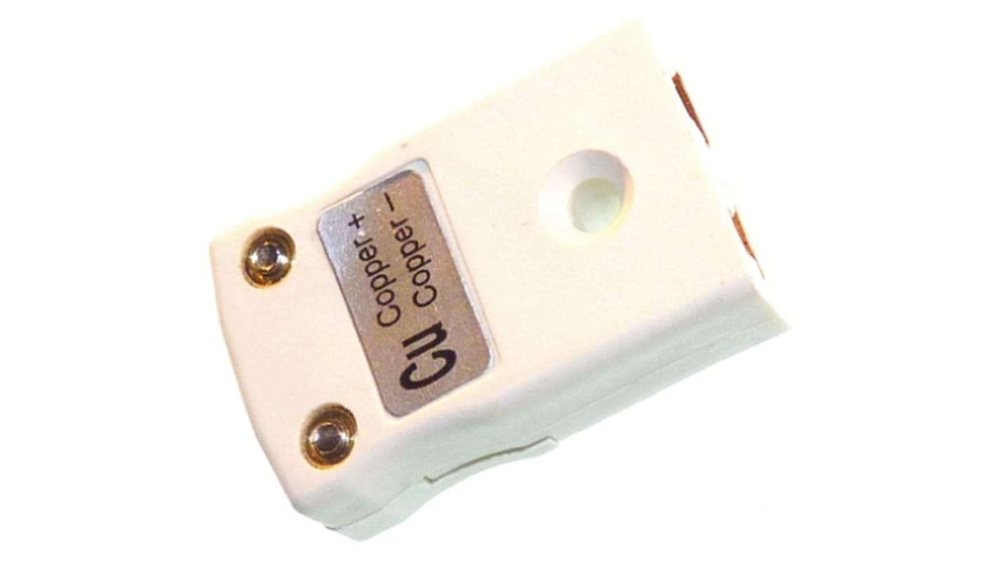 RS PRO In-Line Thermocouple Connector for Use with Type CU Thermocouple, Miniature Size, IEC Standard