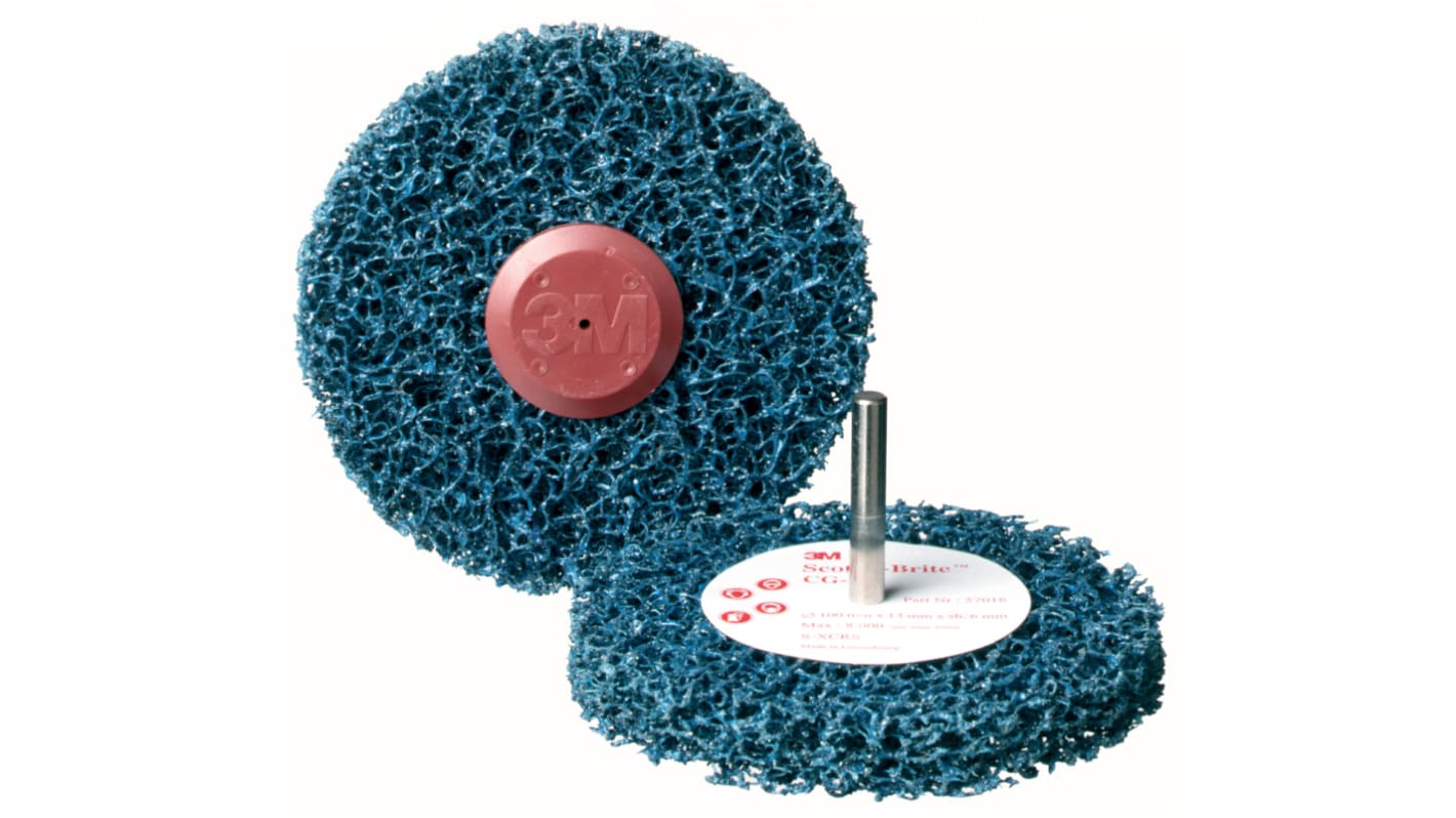 3M Scotch-Brite CG-ZS Silicon Carbide Grinding Disc, 100mm Diameter SXCRS Grit, 25mm Thick